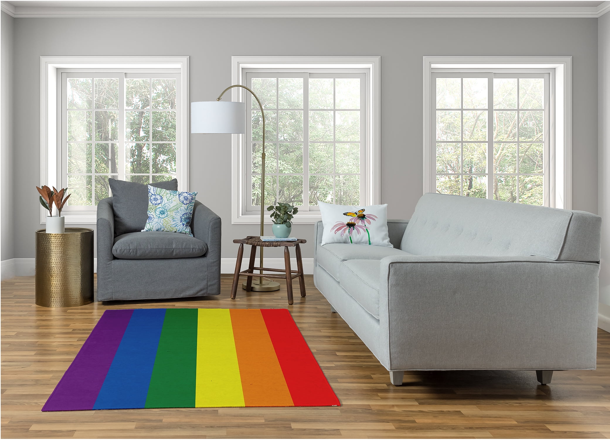 Simply Daisy Fluidity Stripes Area Rug, 4' x 6'