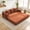 Orange, variant on Korser 75.98'' Convertible Sofa Bed with Pillows Modular Floor Sofa with Fixed-Shape Frame Chenille Removable Folding Mattress Couch for Living Room,Bedroom,Dark Grey