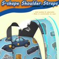 thumbnail image 5 of Police and Robber Blue Pattern 17" Waterproof Oxford School Backpacks for Teens, S-Shape Padded Straps, for School, Travel, Hiking, Camping, 5 of 5