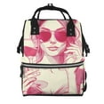 thumbnail image 1 of Disketp Ace Of Diamonds Lady Mochila de Pañales de Gran Capacidad con Múltiples Bolsillos, Mochila de Viaje Multifuncional para Bebé, Unisex, Moderna y Resistente, 1 of 6