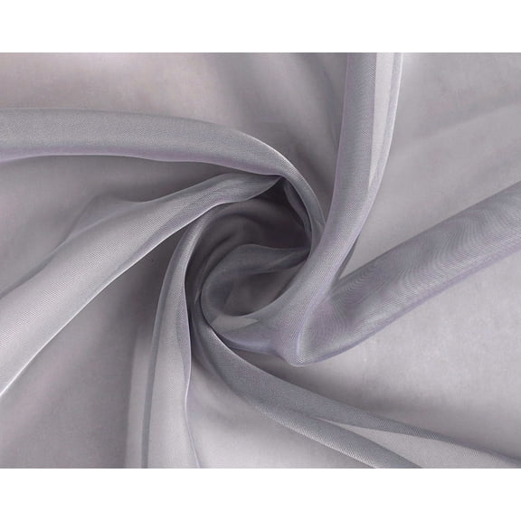 Chiffon Sheer Ombre Curtains for Living Room, Rod Pocket Special Crinkle Gradient Semi Sheer Window Treatments Privacy with Light for Bedroom Kids Room, All Season, 1 Panel 39.37x78.74in