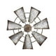 thumbnail image 4 of Escultura de pared de molino de viento, adorno colgante, regalo de inauguración de la casa, decoración de pared rústica para Ronda 7 hoja, 4 of 9
