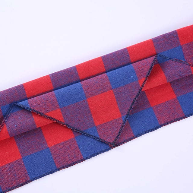 LSLJS Pet Print Scarf Plaid Colorful Bib Classic Small Check Scarf, Pet Costume