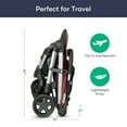 thumbnail image 6 of Colugo Compact Stroller - One Hand Fold Lightweight Stroller, Travel Stroller with Rain Cover, Backpack and Cup Holder, Cocoa, 6 of 8