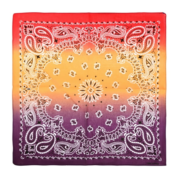 Motique Accessories 22 Inch Cotton Paisley Bandana