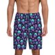 thumbnail image 1 of Balery Skull daisy Gradient Pantalones cortos de pijama de punto de algodón para hombre con cinturilla y bolsillos-X-Large, 1 of 6
