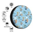 thumbnail image 4 of Naloa Cute Animals Surfers PVC Leather Spare Tire Wheel Cover Spare Tire Cover, for Car Truck SUV Camper Trailer Universal Fit(14-17in)-15 inch, 4 of 6