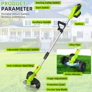 Paddsun Weed Eaters, Electric Cordless Weed Wacker 24V String Trimmer with 8 inch Blades Electric Weed Eater