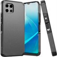 thumbnail image 2 of Designed for T-Mobile Revvl 7 5G Premium Slim Tough Strong Protection Shockproof 2in1 Hybrid Dual Layer Hard PC TPU Rubber Armor Phone Case Cover [Gray], 2 of 8
