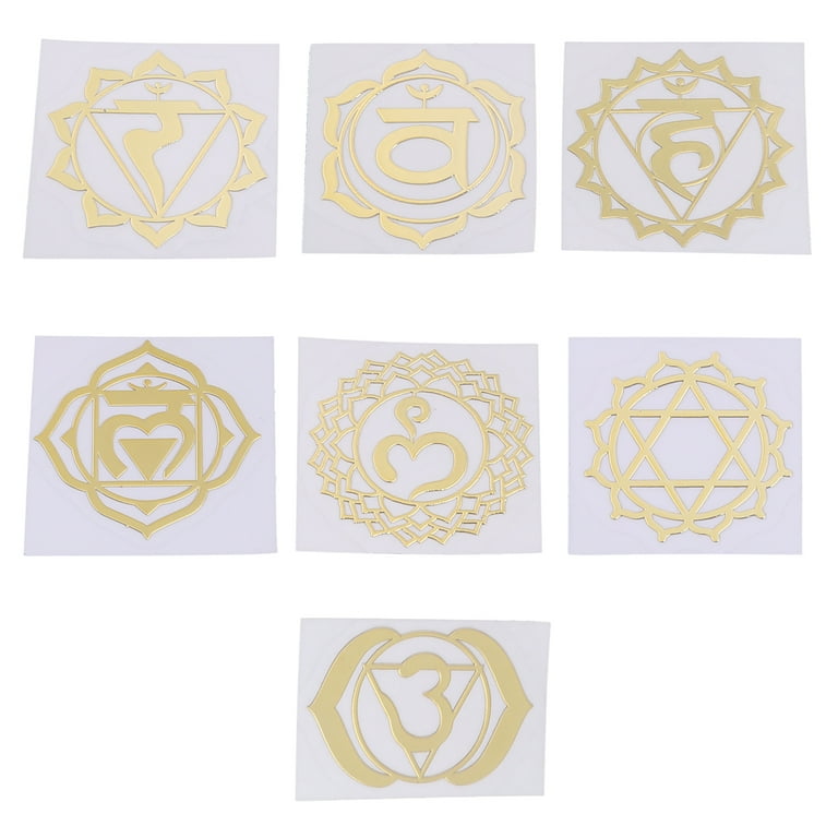 7 Chakras + Flower of Life Sticker, Spiritual Stickers, Sacred Geometry  Stickers