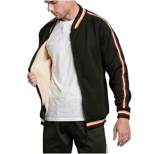 Birdeem Mens Solid Color Design with Zippered Pockets and Long Sleeved Hooded Casual Jacket