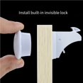 thumbnail image 3 of Cerradura Magnética Antirrobo Para Gabinete Para Bebés, Caja Fuerte Para Niños, Cajón, Cerradura De Seguridad, Cerradura De Seguridad Invisible Para Dormitorio, Cocina, Hogar 4 Piezas Sweethay EL009003-00, 3 of 6