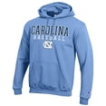 thumbnail image 2 of Men's Champion Carolina Blue North Carolina Tar Heels Baseball Stack Pullover Hoodie, 2 of 3