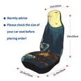 thumbnail image 4 of Vsdgher Moonlit Skeleton Campfire Automotive Seat Covers for Cars Trucks and SUVs – Car Seat Covers for Truck Seat Protectors Set of 2, 4 of 7