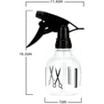 thumbnail image 2 of Botella pulverizadora de salón, regadera de plástico para peluquería, pulverizador de agua para peluquero, herramienta para el cabello, pulverizador de niebla para corte de pelo, 150ml, negro, 1 Uds. ER, 2 of 5