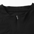 thumbnail image 3 of FRSASU Polo Shirts for Men Short Sleeve Quarter Zipper Collar Shirts Casual Fashion Oversized Tops Black, 3 of 9