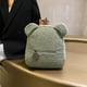 thumbnail image 5 of Mochila de piel de cordero con orejas de oso lindo, bolso de doble hombro para padres e hijos, 5 of 6