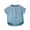 #01 Blue, variant on Baby Boy Romper 3 Months-2 Years Short Sleeve Button Down Front Baby Romper Casual Comfy Round Neck Cotton Onesie 1-2 Years