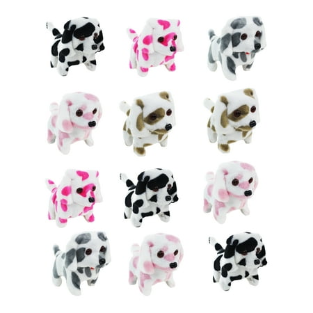 12 PCS Dalmatian Interactive Plush Toy Dog, Puppy. It Walks, Barks and Shakes tail! Makes a Great Gift for Kids, Children