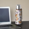 thumbnail image 5 of 20 Oz Yorkie Dog and Flower Florals Coffee Tumbler Double Wall Insulated Stainless Steel Water Bottle | Metal Reusable Thermoses Flask with Cup Cap | Leak & Sweat Proof with Anti-Dust Lid, 5 of 7
