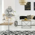 thumbnail image 2 of Costway 18" Metal Oscillating Pedestal Fan 3 Wind Speed Height Adjust w/ 4 Blades Silver, 2 of 12