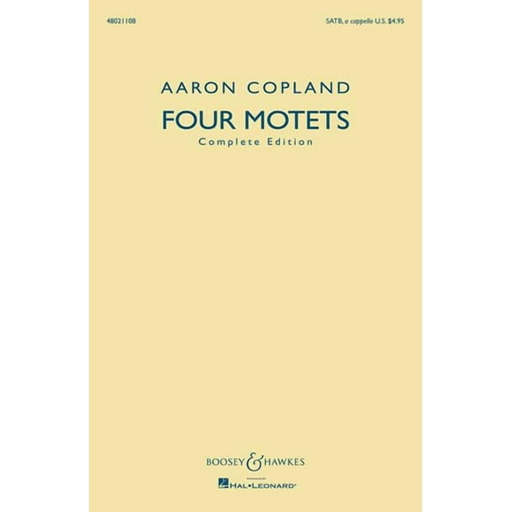 Four Motets: Complete Edition (Paperback)