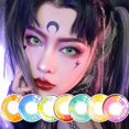 thumbnail image 2 of UYAAI Anime pupilas Halloween lentes de contacto de colores lentes de contacto amarillas lentes de contacto marrones lentes azules pupilas verdes, 2 of 4