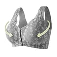 thumbnail image 3 of Front Button Closure Bras for Women,Wireless Lace Maternity Nursing,Wide Strap Seamless Comfort Support Pregnancy Sleep Bra, 3 of 6