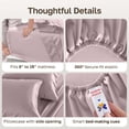 thumbnail image 5 of California Design Den Twin XL Sheet Sets 100% cotton - 500 Thread Count Sateen, 3 Piece Deep Pocket Sheets Set - Sepia Rose, 5 of 8