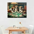 thumbnail image 2 of Nawypu  Dogs Playing Poker 97 Canvas Art - Home Decor Wall Art Print Poster Painting, 2 of 6