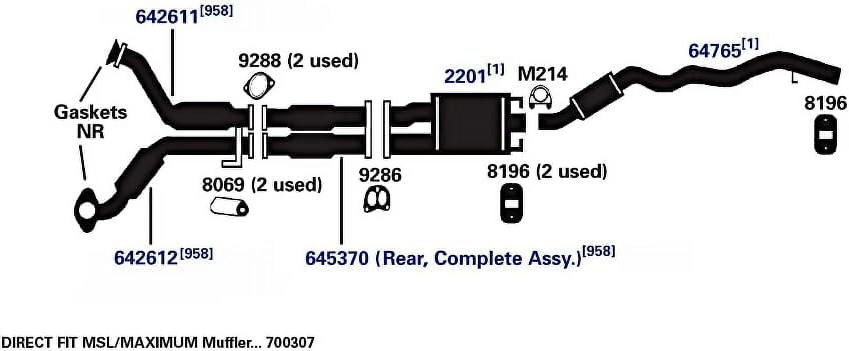 AP Exhaust Exhaust Pipe Gasket Fits select: 1996-1998 FORD EXPLORER, 1997-1998 MERCURY MOUNTAINEER