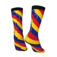 thumbnail image 5 of Womens Flag Of Venezuela Dress Crew Socks Colorful Novelty Socks, 5 of 7