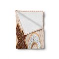 thumbnail image 2 of XOXO Soft Flannel Fleece Throw Blanket, Illustration of Delicious Donuts as Kisses Word Shape Polka Dotted Backdrop, Cozy Plush for Indoor and Outdoor Use, 70" x 90", Multicolor, by Ambesonne, 2 of 6