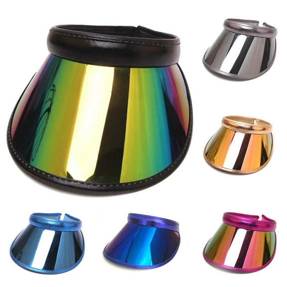 Cheers.US Sun Visor Hat Headband Cap UV Protection Transparent Outdoor Sports Casual Style