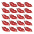 thumbnail image 1 of 20 piezas de Diamantes de imitación de labios rojos Sincero Resina Cristal, 1 of 5