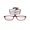 Red, variant on Easy Readers Over The Top Glasses, Blue - Plus 1.5
