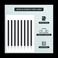 thumbnail image 2 of 20PCS Replacement Standard Pen Nibs Black Replacement Refill Pen Nibs Compatible with Bamboo CTL471 CTL671 CTL672 CTH480, 2 of 6