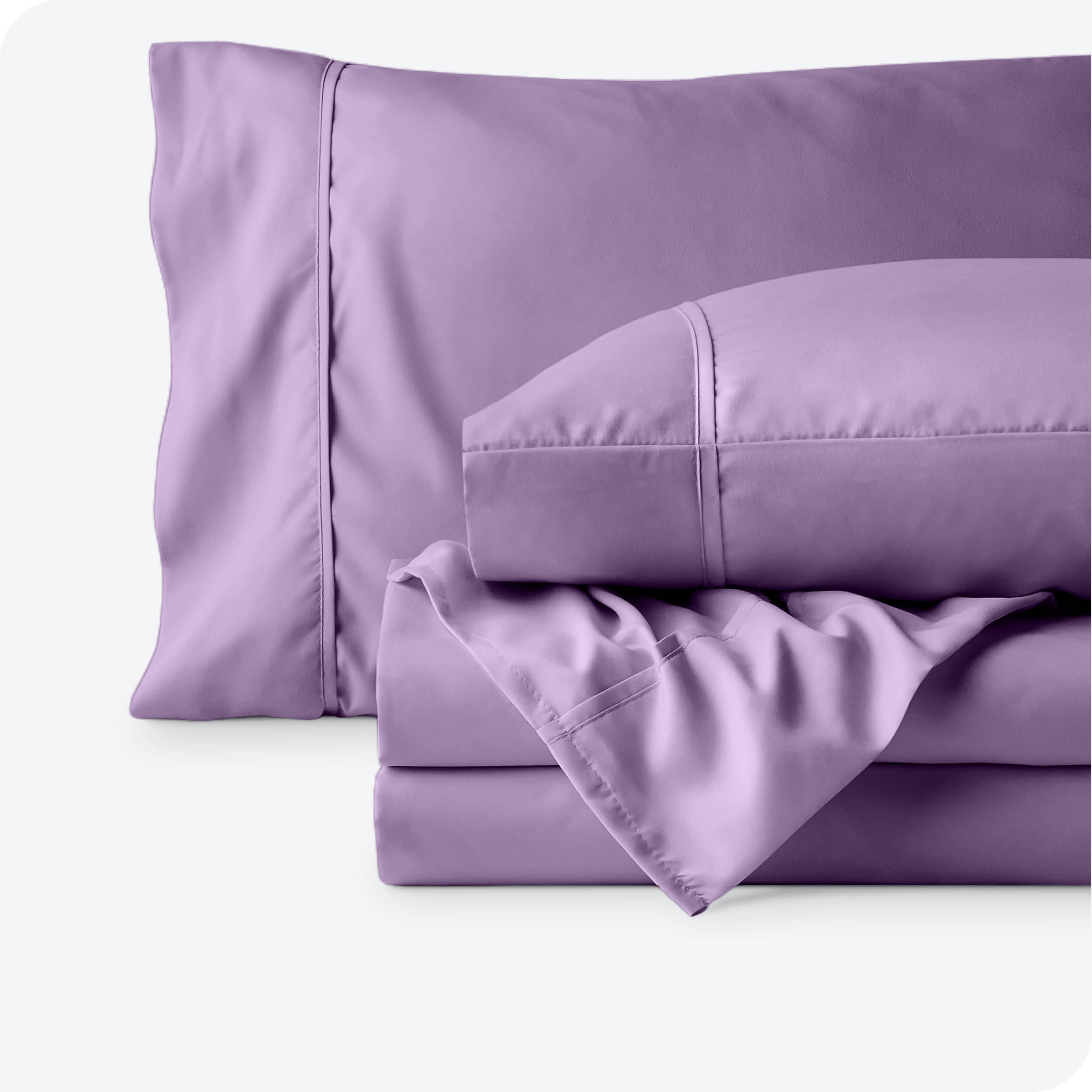 Bare Home Lavender Microfiber Sheet Set, Wrinkle Resistant, Deep Pocket, Twin