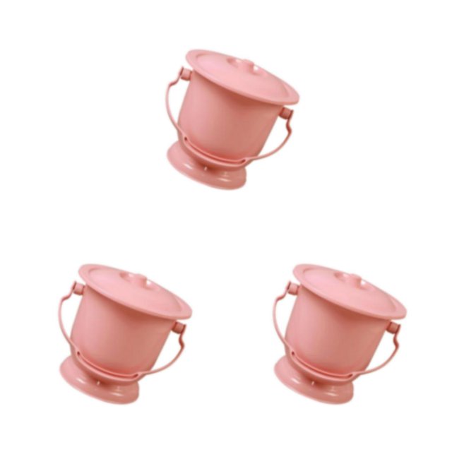 Vogacara Chamber Pot with Lid Bedpan Spittoon Bucket Handle with Indoor Type1 NO1