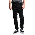 thumbnail image 3 of Victorious Men's Scrunch Stacked Biker Twill Jogger Pants JG882 - Black - Small, 3 of 6