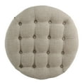 thumbnail image 6 of HomePop Large Tufted Round Storage Ottoman, Multiple Colors, 6 of 7