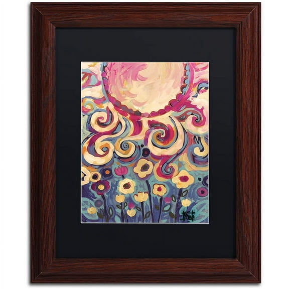 Trademark Fine Art "148" Canvas Art by Natasha Wescoat, Black Matte, Wood Frame