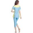 thumbnail image 3 of Muslim Swimsuits for Women Girls Short Sleeve Tummy Control Swimwear, 3 of 3