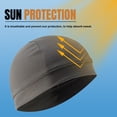 thumbnail image 6 of Skull Cap, Helmet Liner Sweat Functional Beanie Cycling Lightweight Skull Caps for Men Women(Gray), 6 of 7