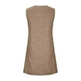 thumbnail image 4 of EQWLJWE Robes d'Été pour Femmes 2023 Liquidation Robes pour Femmes Mode d'Été Imprimée Col en V Sans Manches Bretelles Robe Pull, 4 of 6