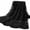 Black, variant on Sedona Designz 48"/50" Wide Corded Floral Lace Fabric with Sequins – Mesh Embroidered Prom & Bridal Fabric with Scalloped Edges, Elegant for Gowns, Décor & Crafts