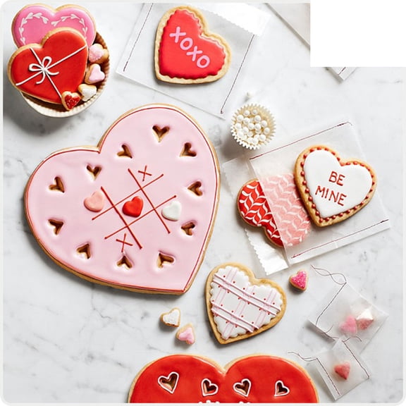 Soimiss Stainless Steel Heart Cookie Cutter for Valentine Cake Mold Bread Chocolate Baking