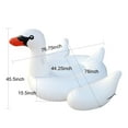 thumbnail image 2 of Inflatable Swan Float Giant Ride On Pool Toy, 2 of 3