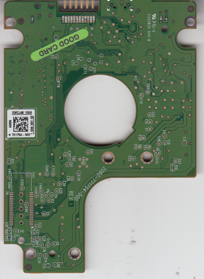 Carte Contrôleur PCB Pour Disque Dur WD10TMVV-11TK7S1 - Référence 2060-771754-000, SATA II