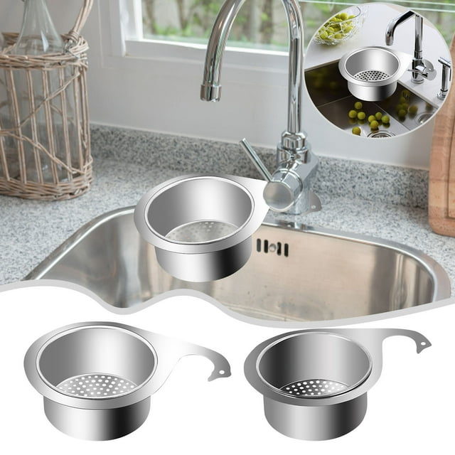 Boreal Craft Kitchen Stainless Steel Multifunctional Filter Faucet Fruit Filter Strainer Strainer Food Filter Vegetable Drain 15 1/8 Shield Stainless Steel Pad Little Strainer Screen Fr Stainless